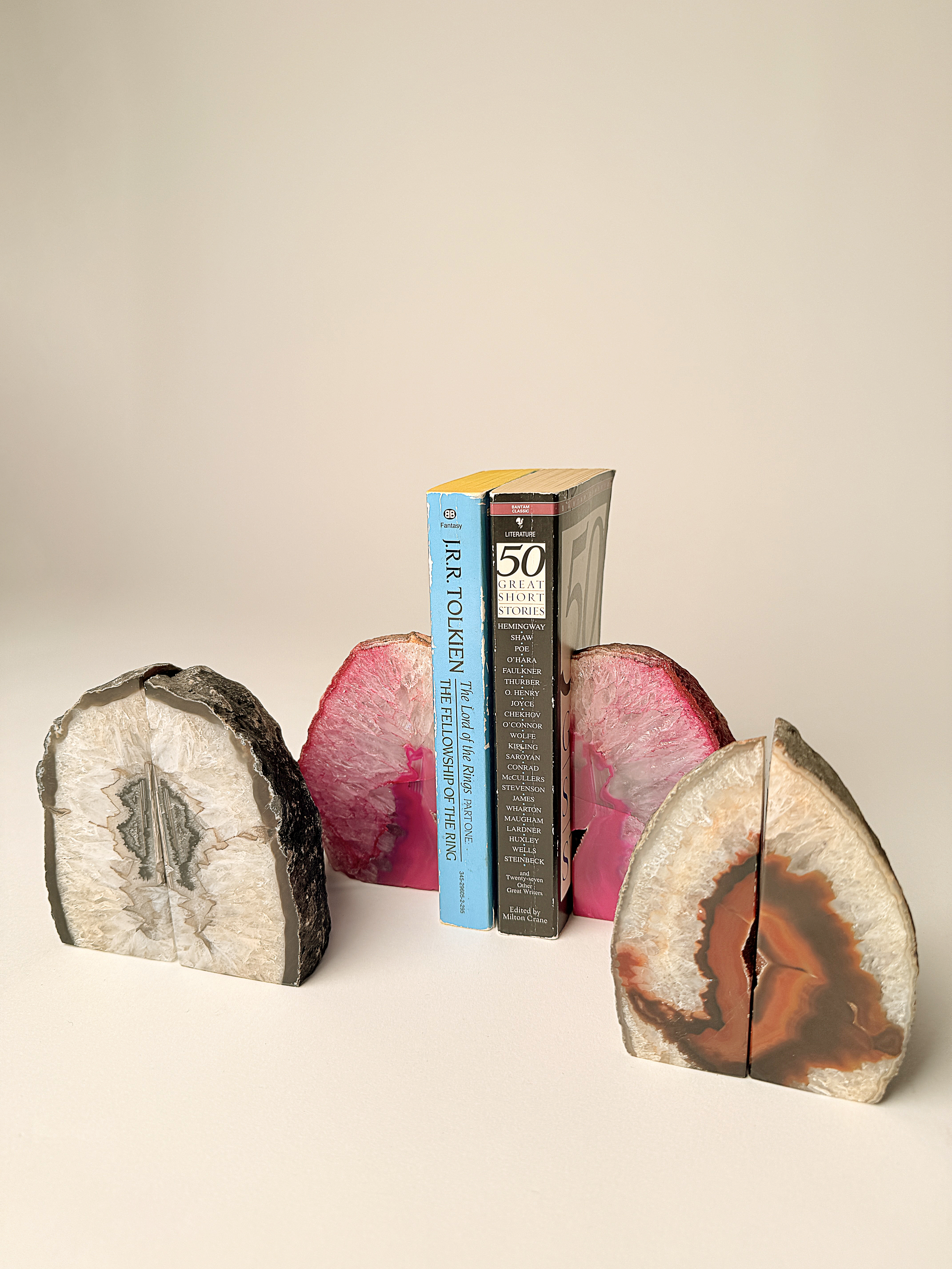 Agate Bookends